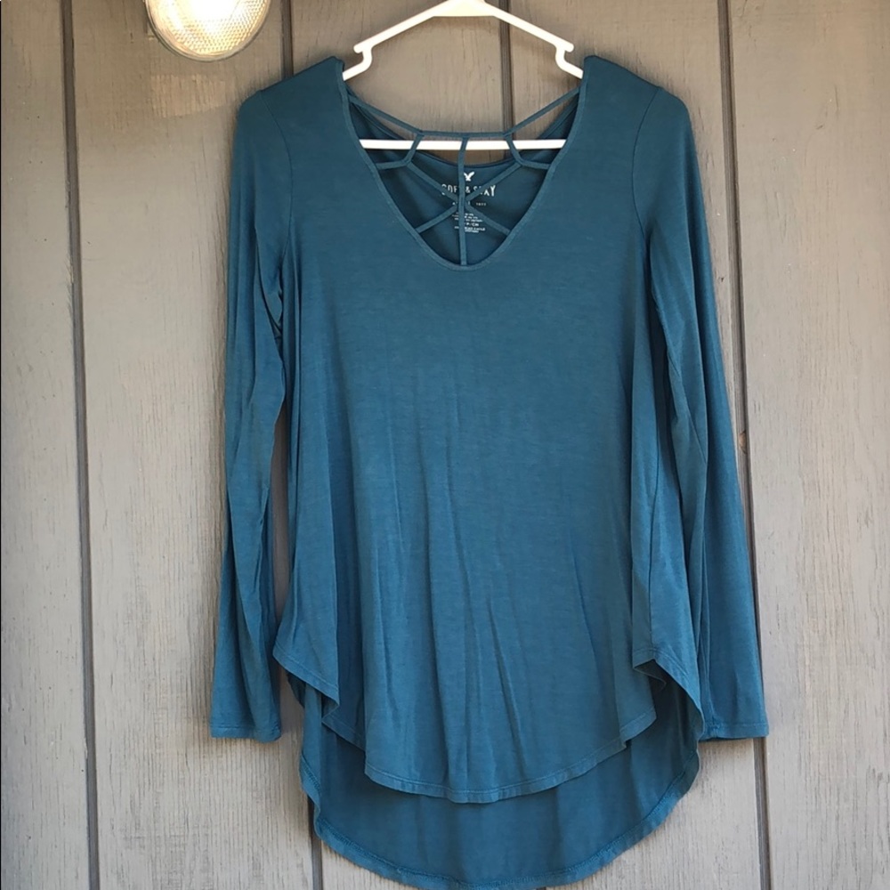 AE soft and sexy cage front shirt